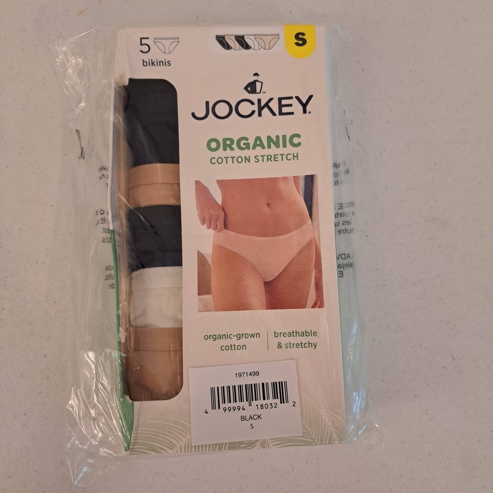Jockey Womens Underwear S Multi NWT Organic Cotton 5 Pack 1732-224